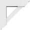 Ekena Millwork Standard Traditional Architectural Grade PVC Bracket with Traditional Ends, 5"W x 12"D x 12"H BKTP05X12X12TRA01 - alternate 3